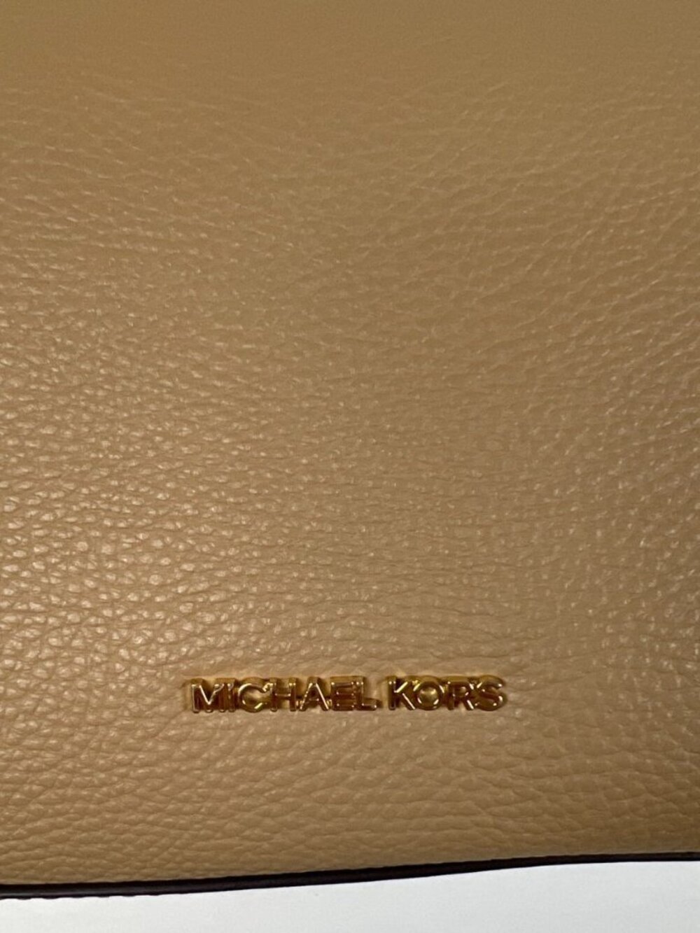 Michael Kors Women Large Tan Pebble Leather Sinclair Tote Bag Handbag Camel - Picture 4 of 9